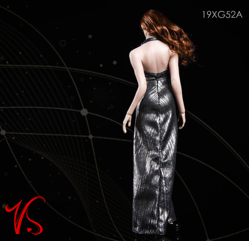 VSTOYS 19XG52 1/6 Goddess evening dress Deep V dress Suitable for glued female plain body