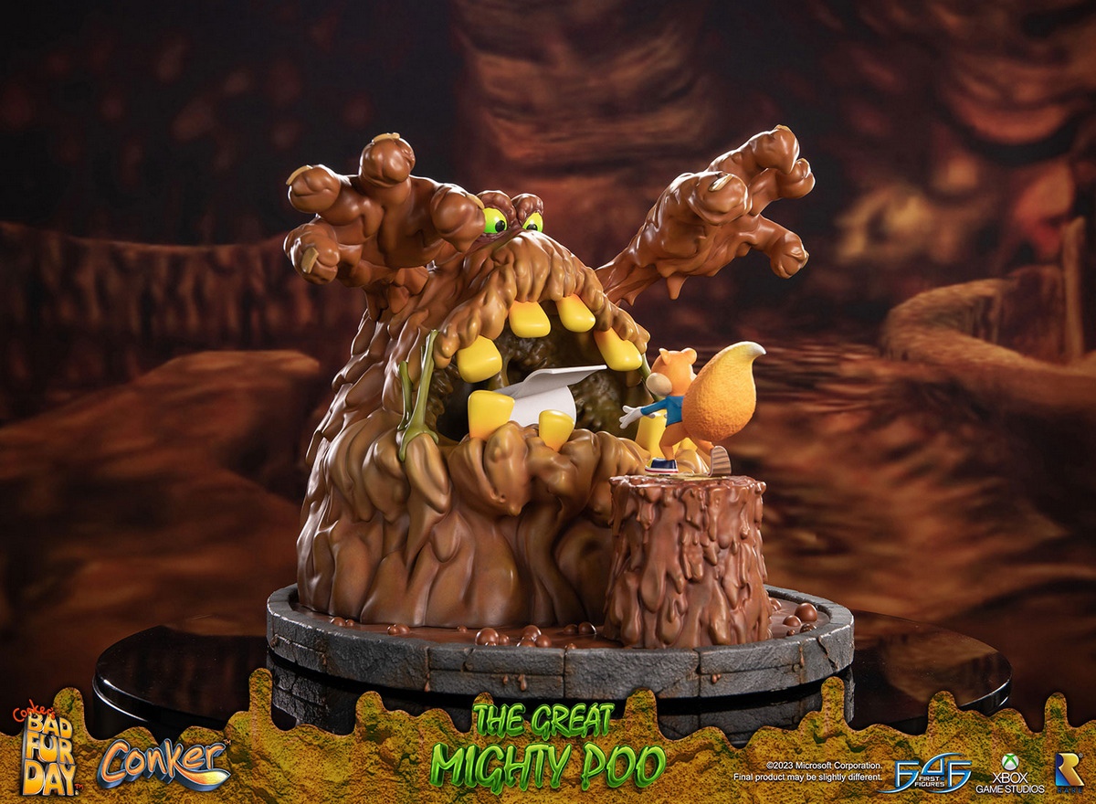 PRE-ORDER First 4 Figures - Conker's Bad Fur Day - The Great Mighty Poo ( CONMPST) Statue(GK)