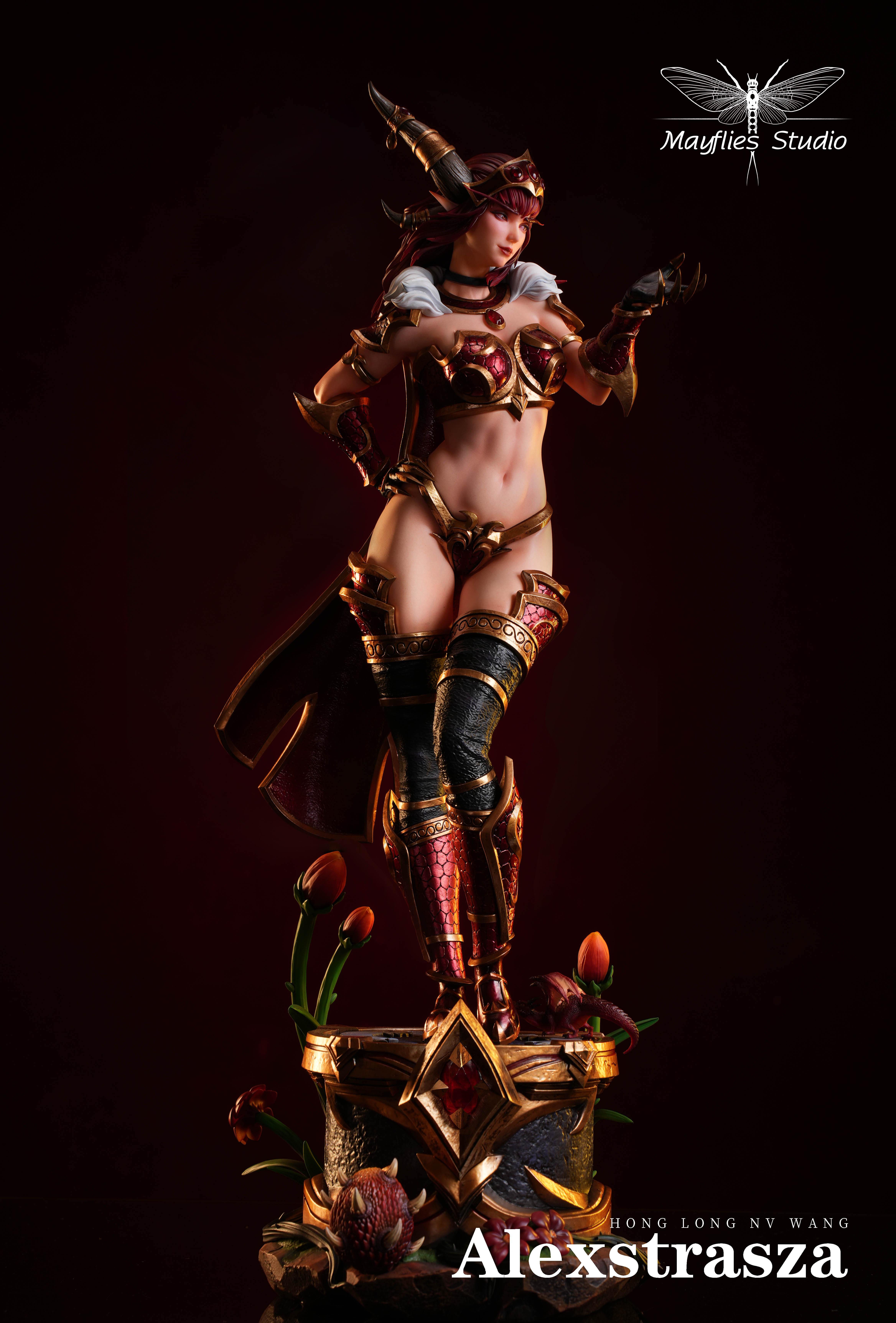 PRE-ORDER Mayflies Studio - World of Warcraft Red Dragon Queen Alexstrasza Statue(GK) (Adult 18+)