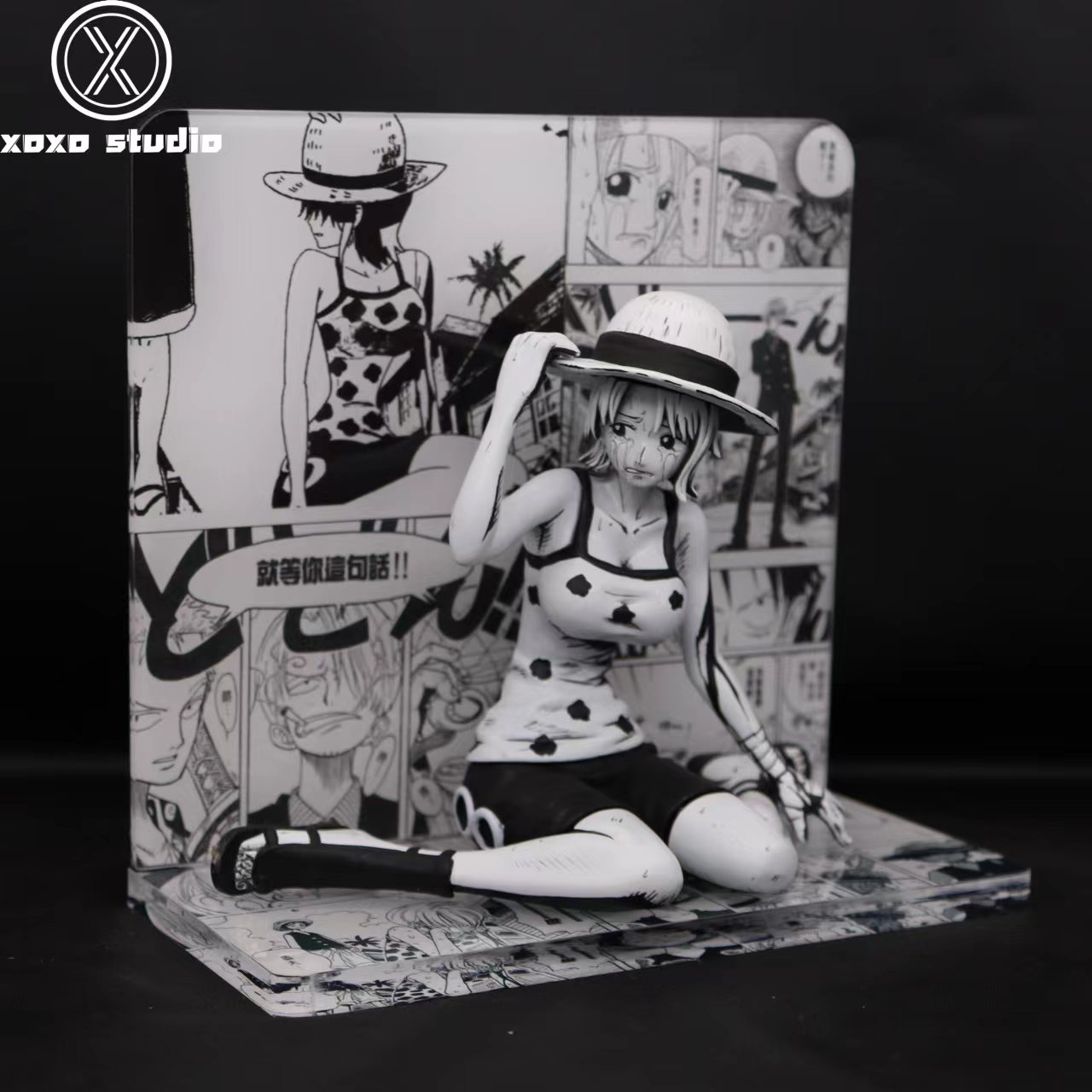 PRE-ORDER XOXO Studio - One Piece Black And White Comic Erotic Scene Nami Statue(GK)