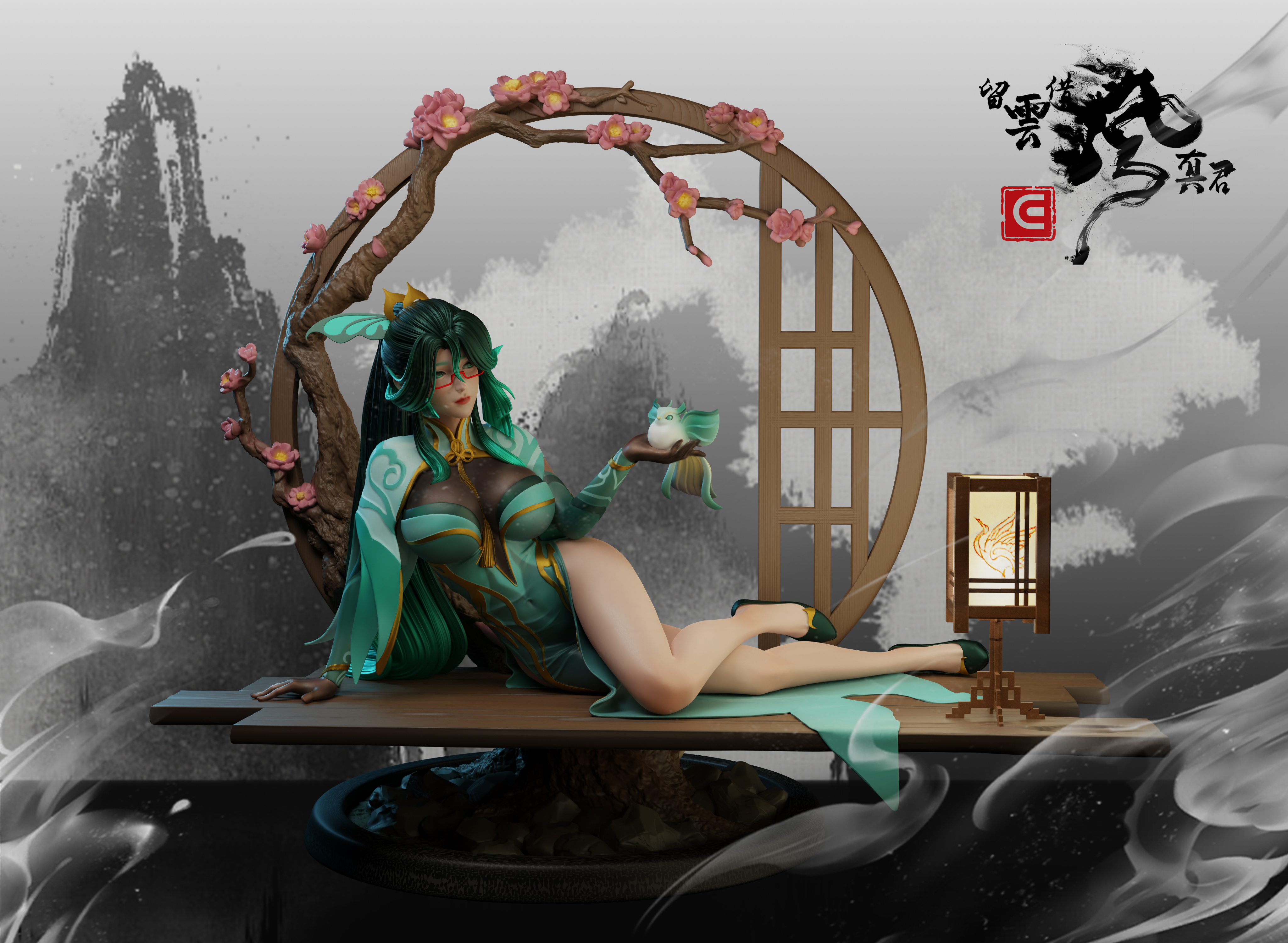 PRE-ORDER Clio Studios 1/4 Scale Human Form Cloud Retainer with LED Genshin Impact Resin Statue(GK)