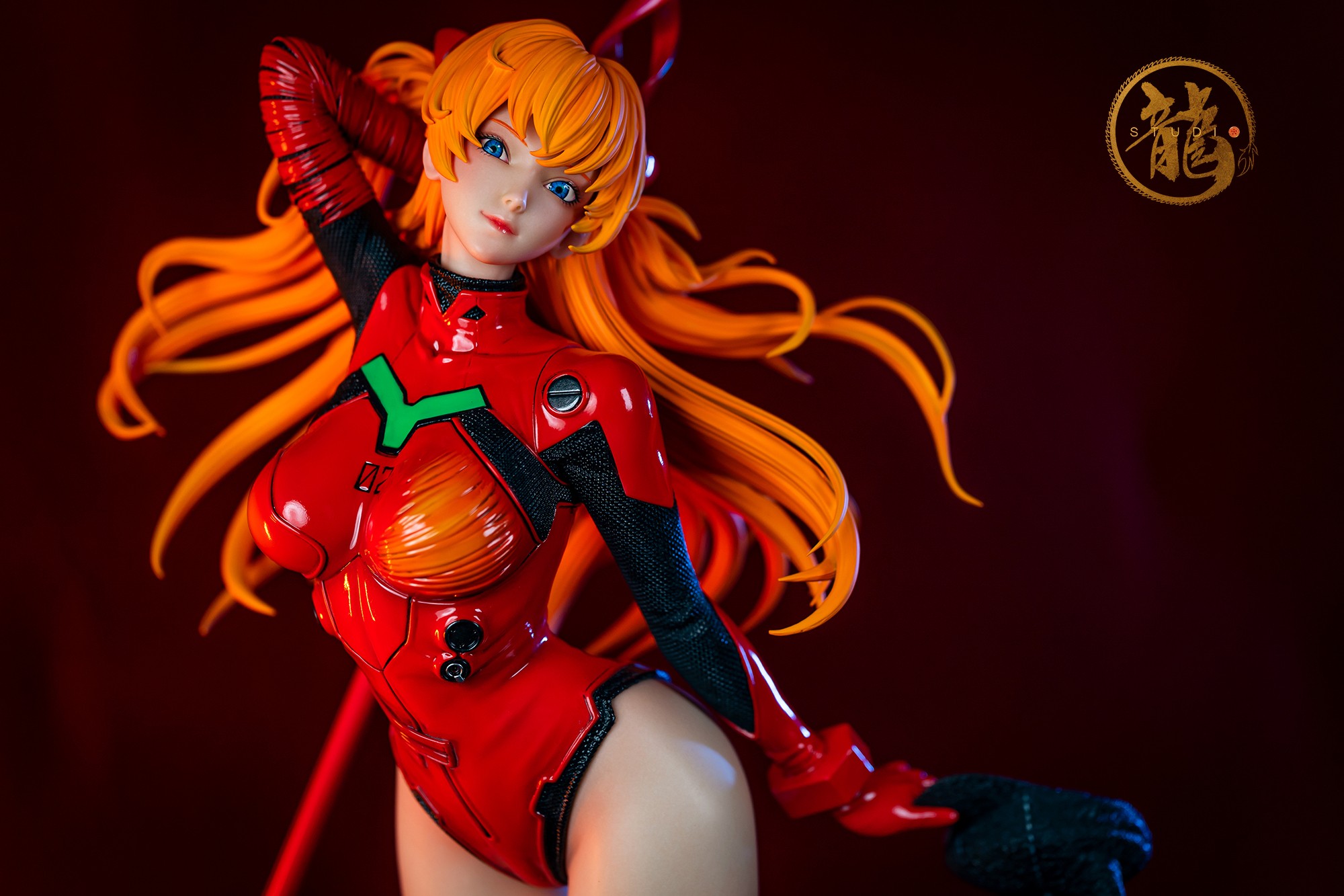 【IN STOCK】Dragon Studios 1/4 Scale Red ver. Soryu Asuka Langley with LED (EVA) Neon Genesis EVAngelion Statue GK/Statue