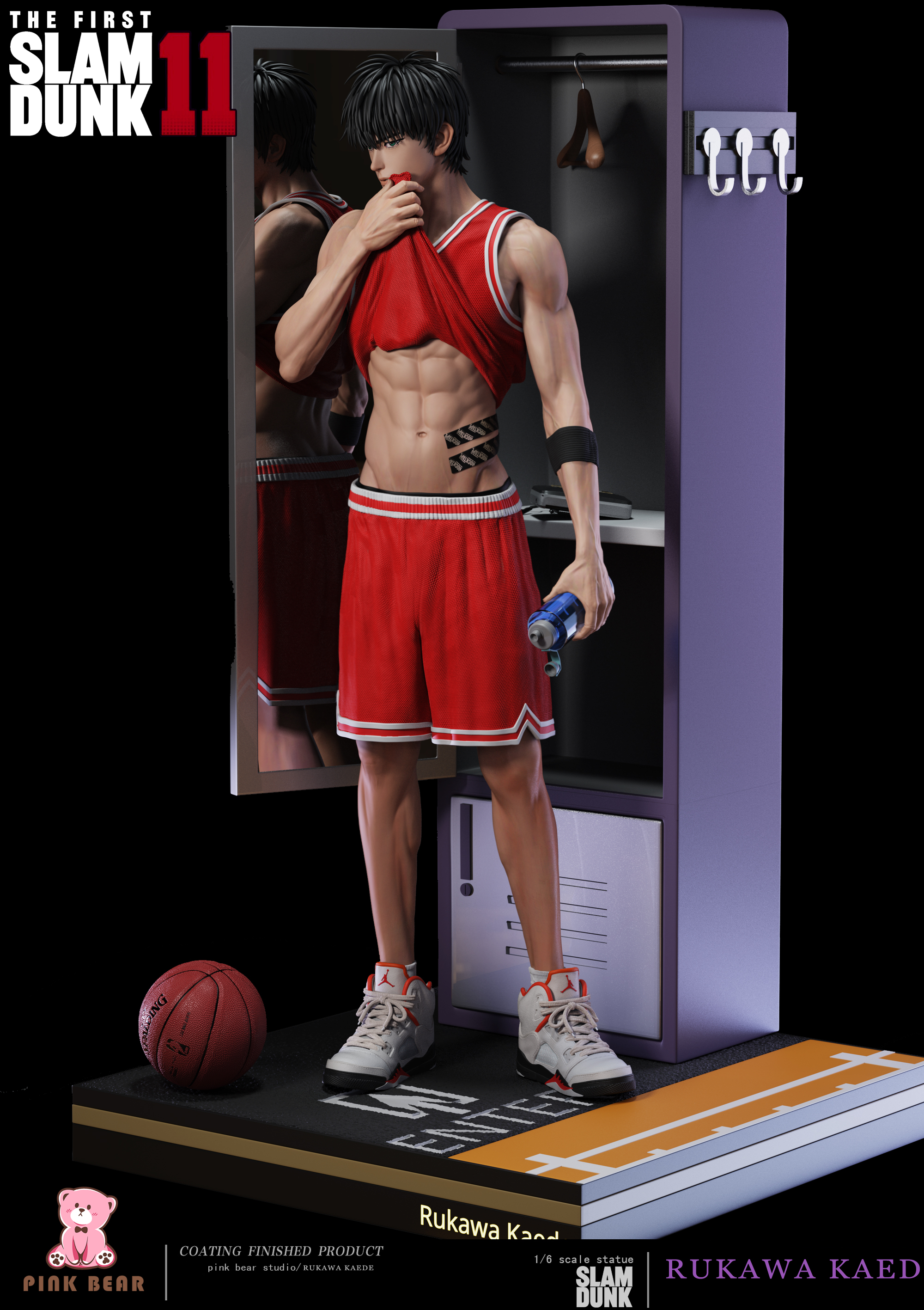 PRE-ORDER Pink Bear Studio SLAM DUNK Kaede Rukaw 1/6 Scalea Statue(GK0 (Adult 18+)