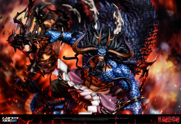 PRE-ORDER LuckyDog Studio - One Piece Yonko Hundred Beasts Kaido (Human-Beast Form) 1/4 & 1/6 Statue(GK)
