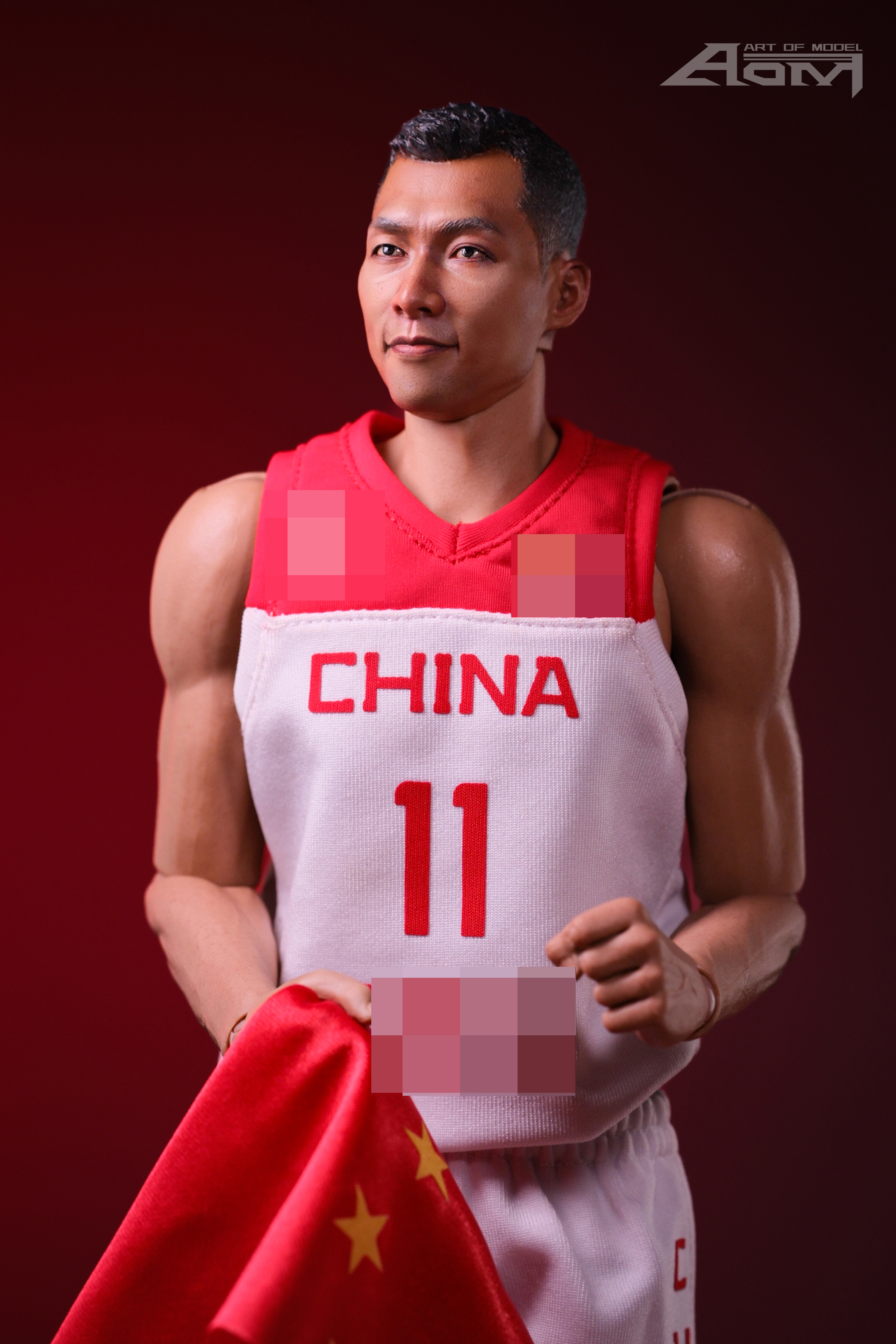 PRE-ORDER AOM - WCF Yi Jianlian's 19th World Championship final battle headsculpt Set (Limited to 100 pcs) 1/6 Action Figure