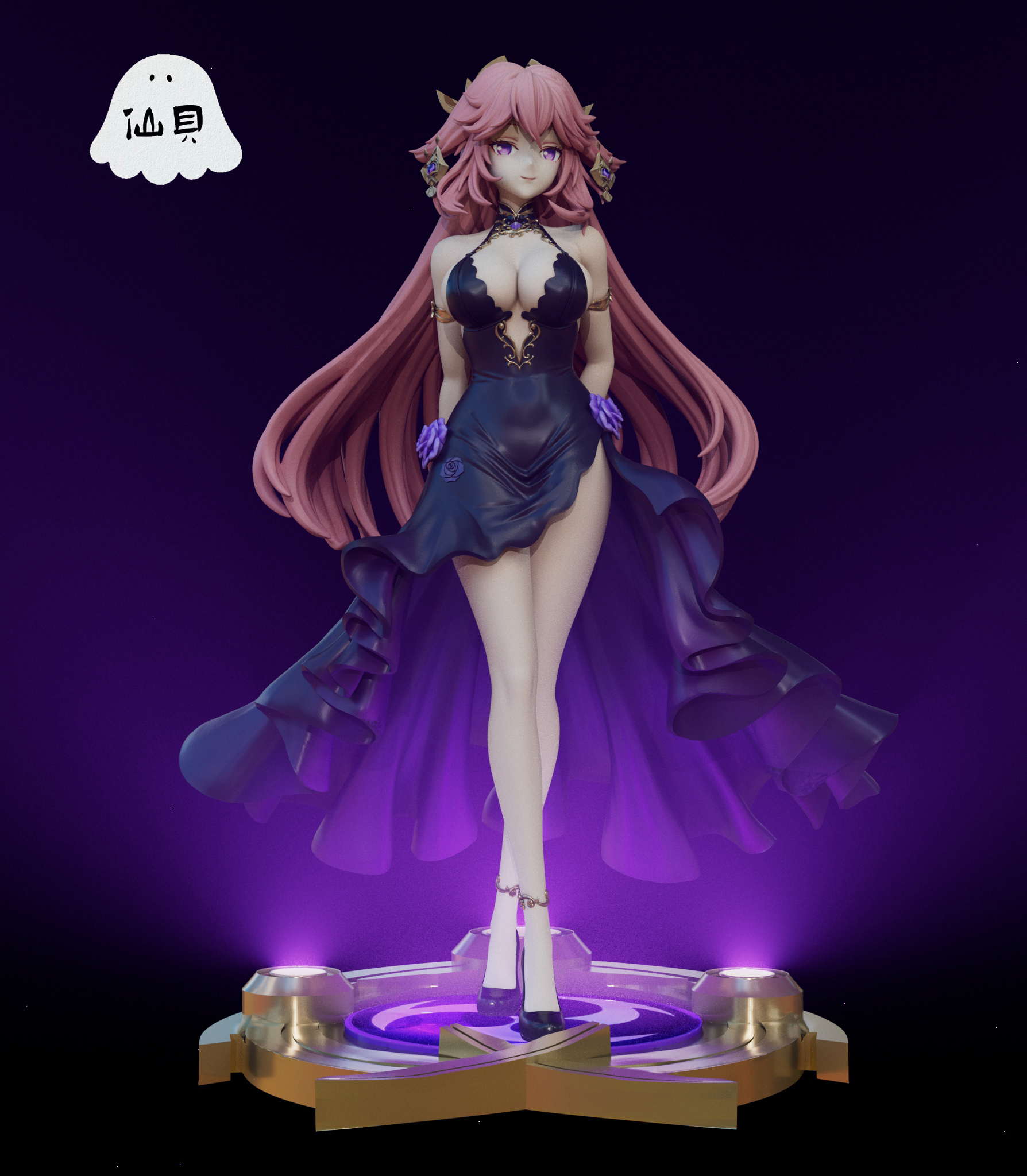 XianBei Studio - Genshin Impact Yae Miko 1/6 Scale Statue(GK) (Adult 18+)