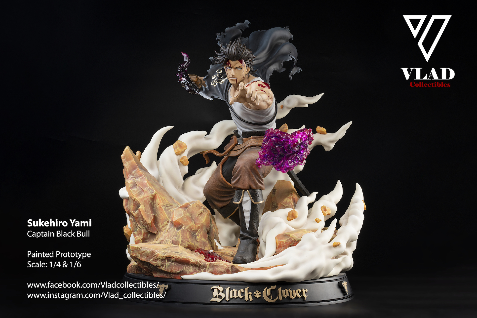 PRE-ORDER Vlad Collectibles Studio Black Clover Yami Sukehiro 1/6 & 1/4 Statue(GK)