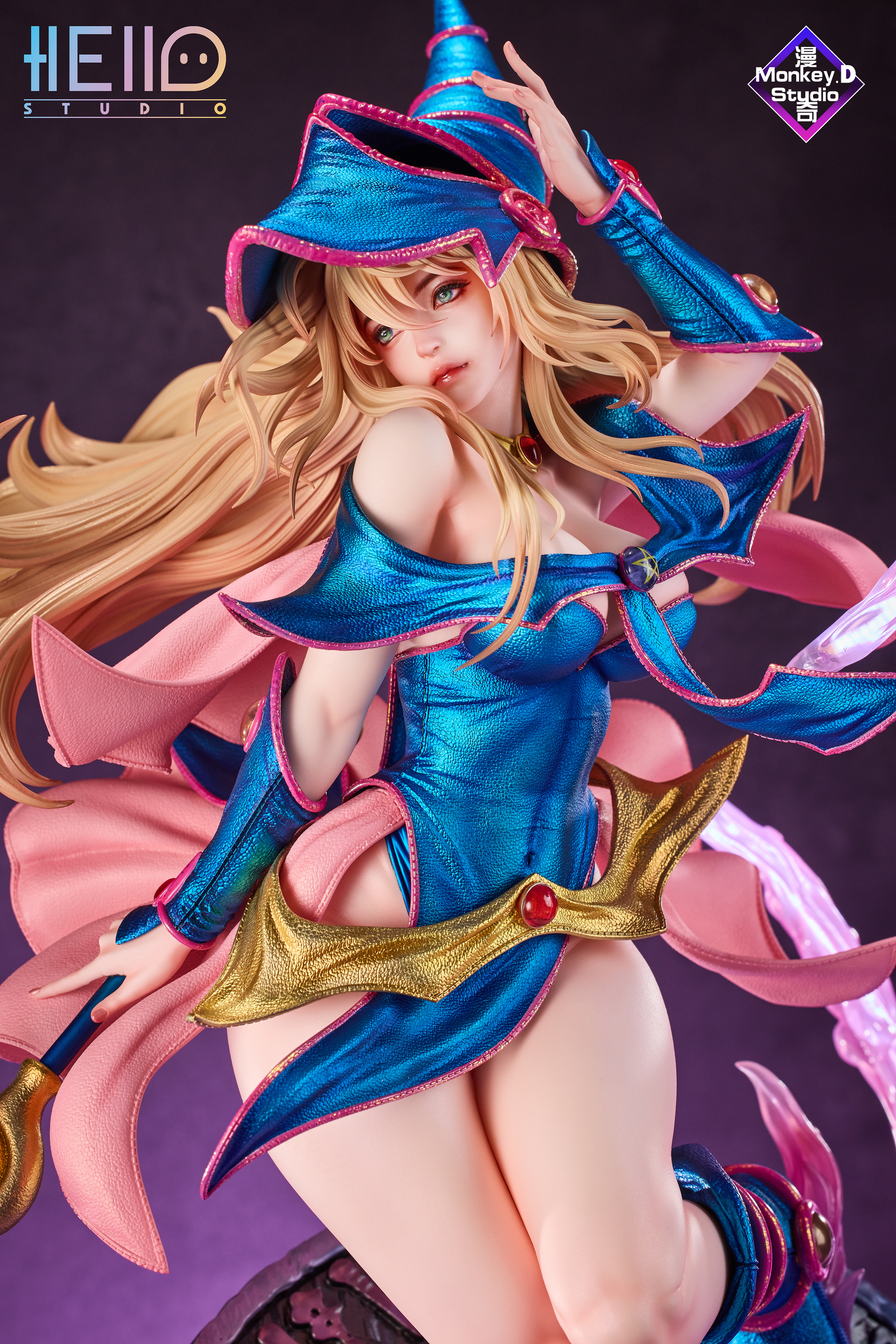 Hello Studio & Monkey D studio - Yu-Gi-Oh Black Magician Girl【Recommended by OrzGK and original painting artist :Aleriia_v】 1/4 Statue(GK)