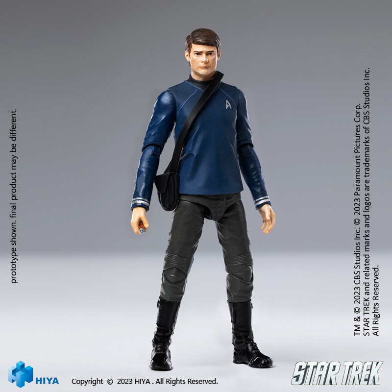 PRE-ORDER HIYA - Exquisite Mini - Star Trek 2009 Kirk EMS0255 & EMS0257 1/18 Action Figure