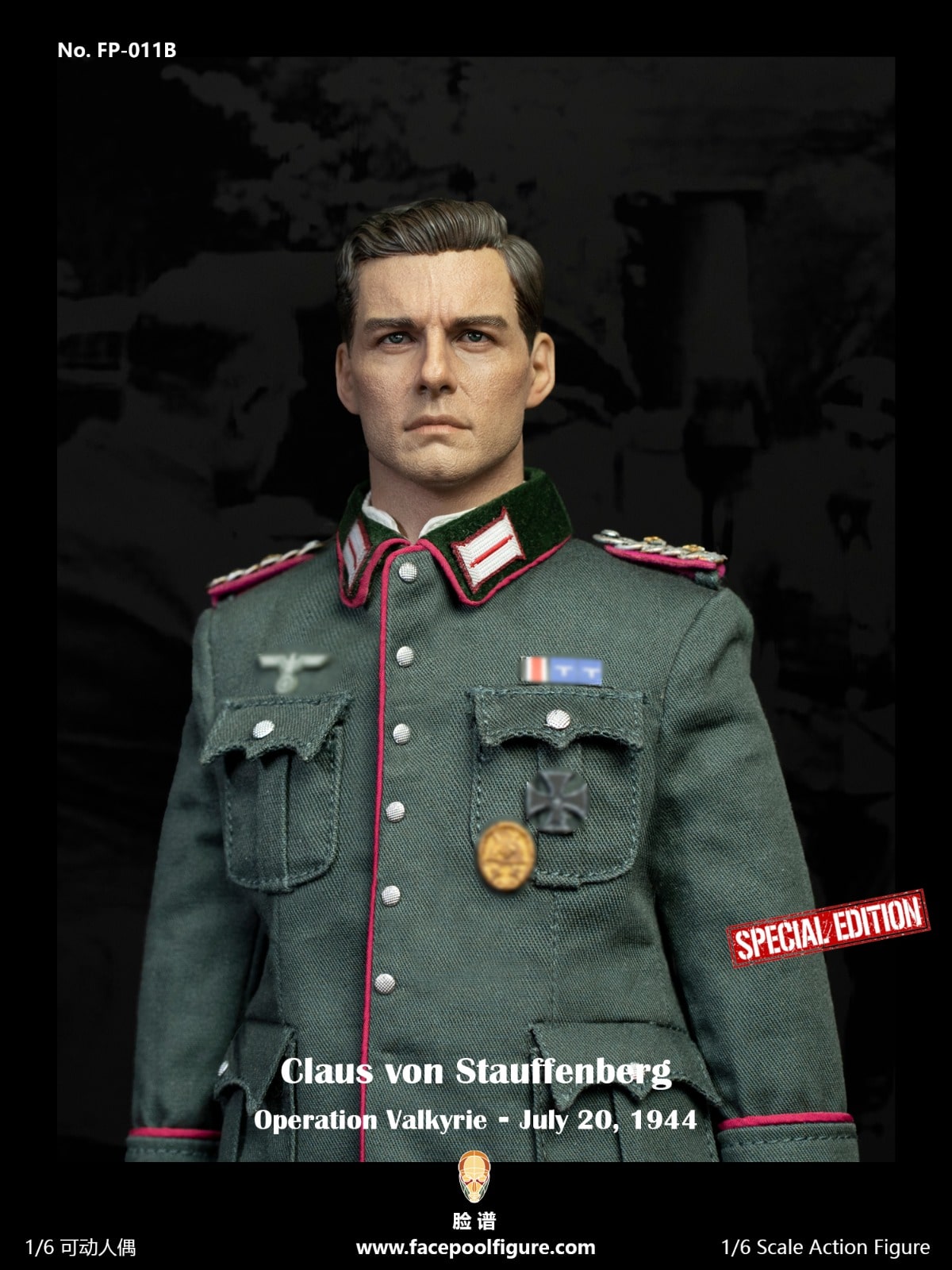 Pre-order Face pool figure FP-011B 1/6 Action Figure Discover History Series Operation Valkyrie Special Edition