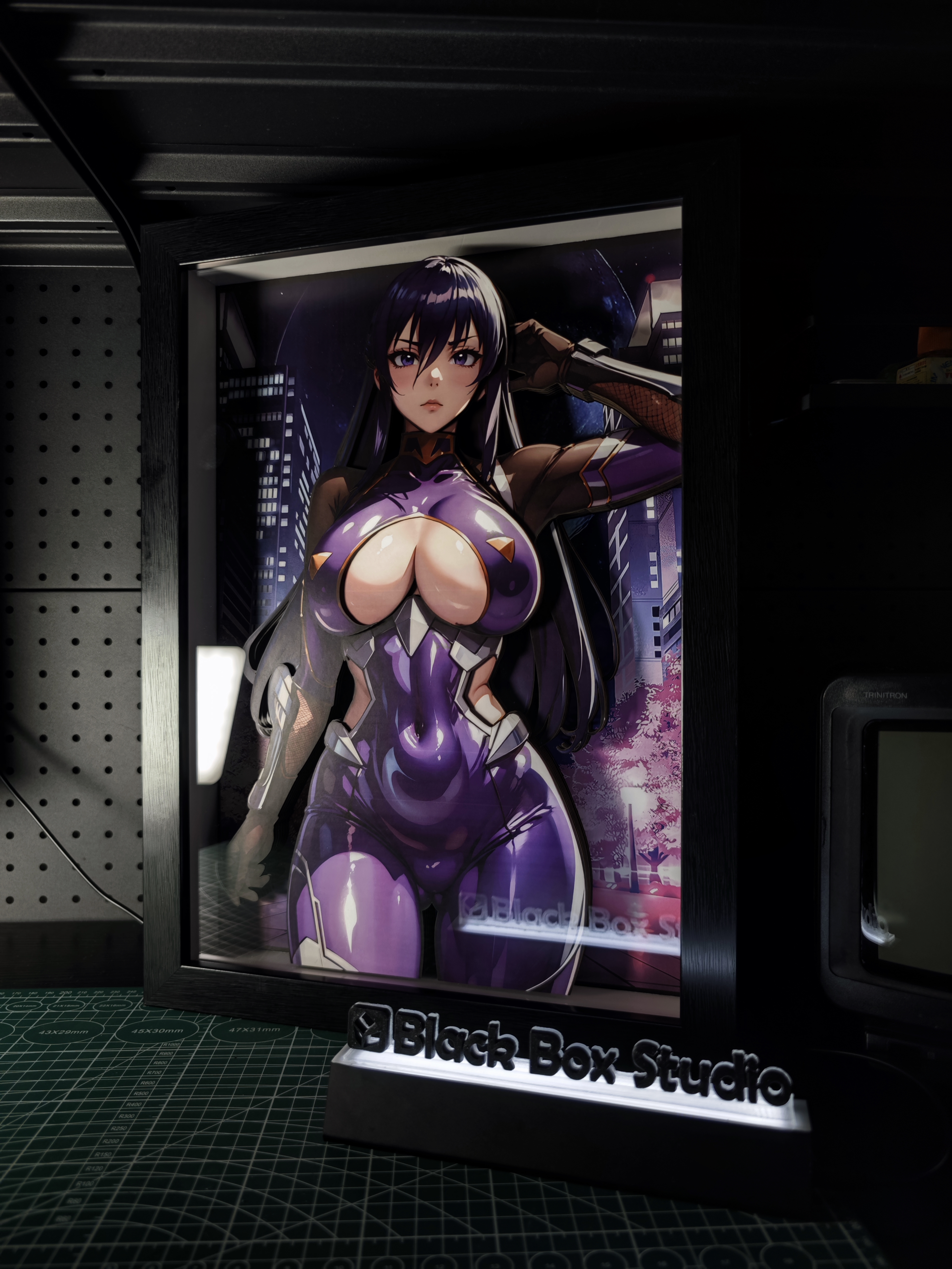 PRE-ORDER Black Box Studio - Mahou Kaiju Series – BA-017 & BBLG-010 Rinko Akiyama 3D Decorative Painting Scene (Adult 18+)