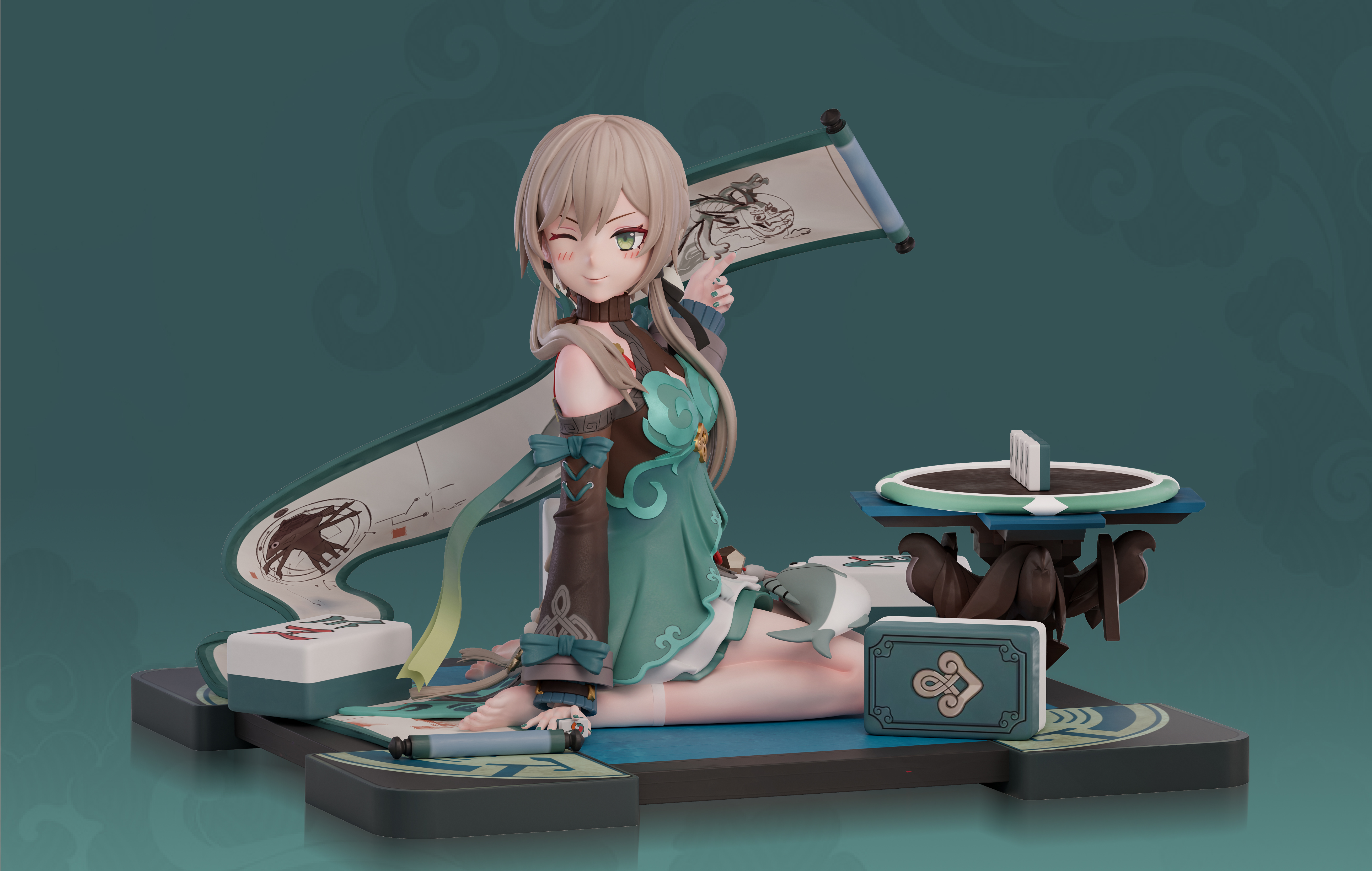 PRE-ORDER Arctic wolf Studio - Honkai: Star Rail - QingQue 1/6 Statue(GK) (Adult 18+)