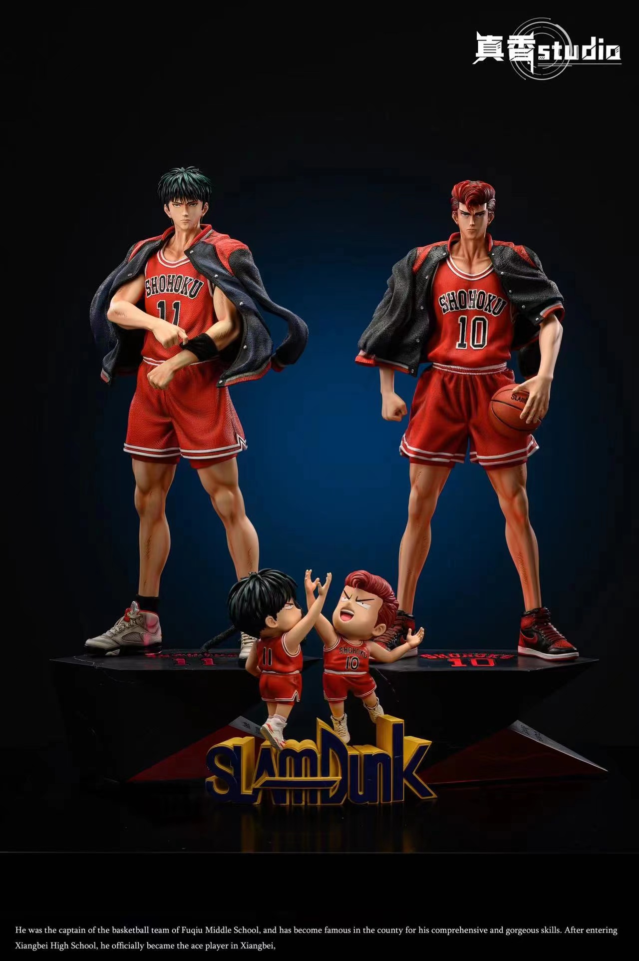 PRE-ORDER ZX Studio SLAM DUNK Kaede Rukawa with LED 1/6 & 1/4 Scale Statue(GK)