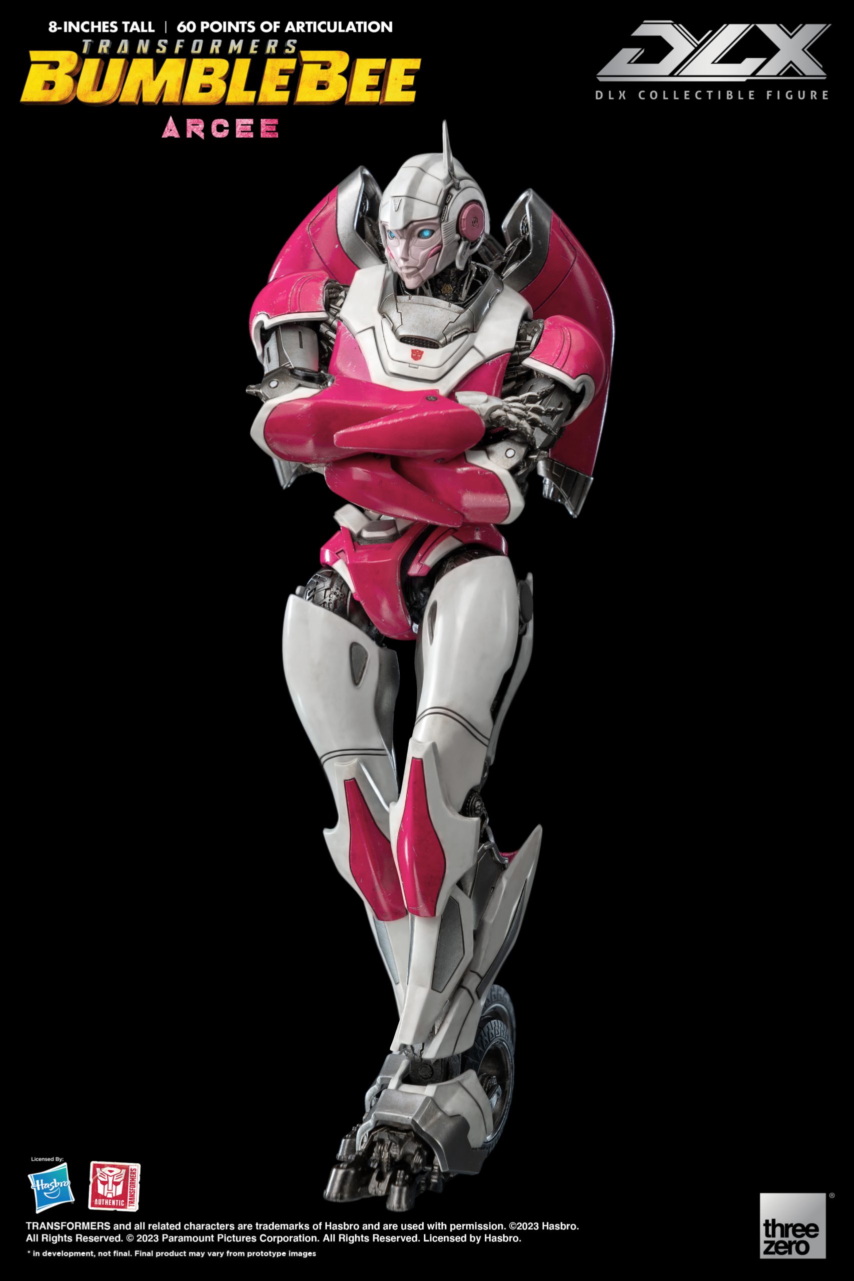 PRE-ORDER THREEZERO Transformers: Bumblebee DLX Arcee (3Z01740W0) Action Figure