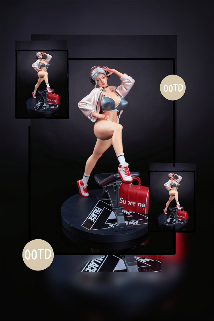 PRE-ORDER QiFeng Studio - Original Design - Fitness Girl Chen Zi Mi Katrina - 1/5 Scale Statue(GK)(Adult 18+)