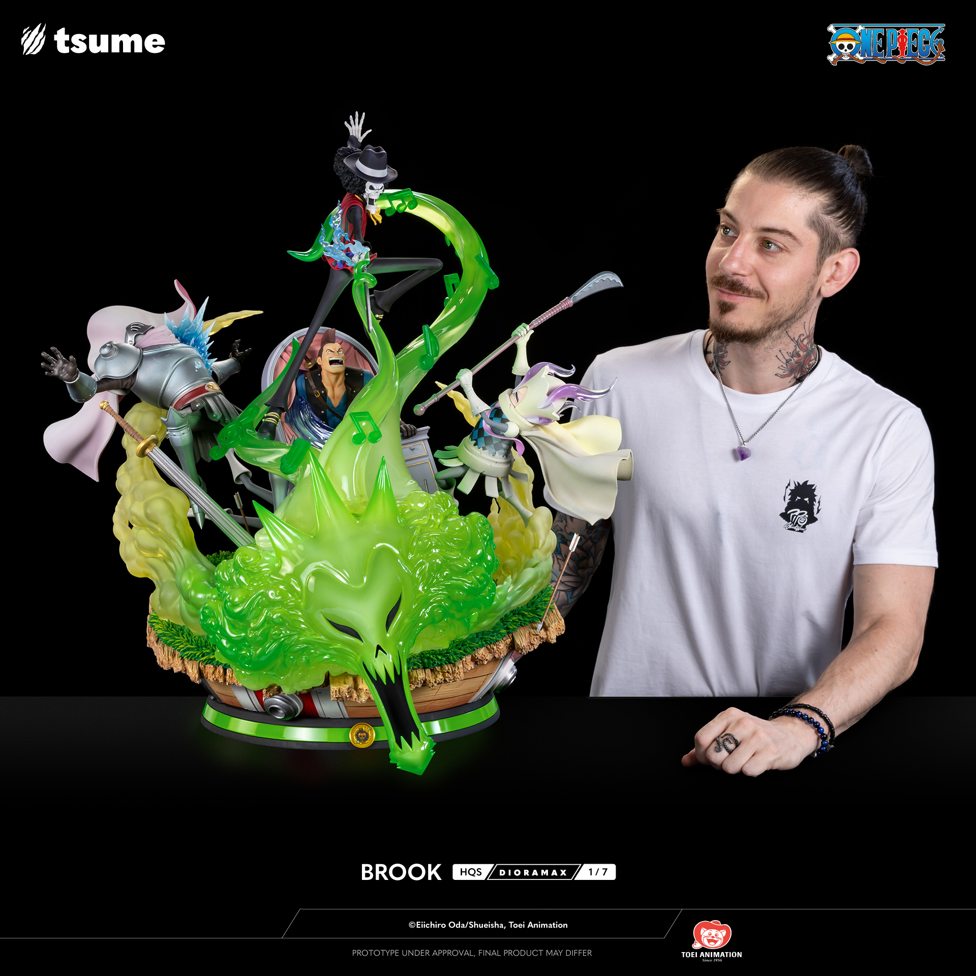 PRE-ORDER Tsume Studio - One Piece Brook Diorama (Licensed) 1/7 Statue(GK)