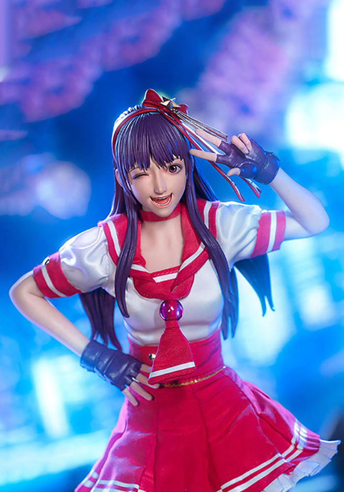 Genesis Emen KOF-AT01 1/6 Athena Asamiya Figure Model 12'' Female Soldier Action Body Full Set Toy for Collection
