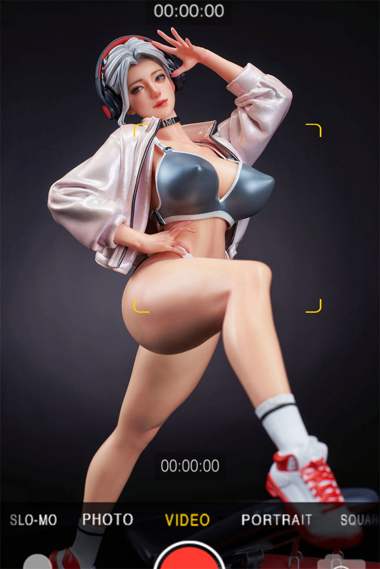 PRE-ORDER QiFeng Studio - Original Design - Fitness Girl Chen Zi Mi Katrina - 1/5 Scale Statue(GK)(Adult 18+)