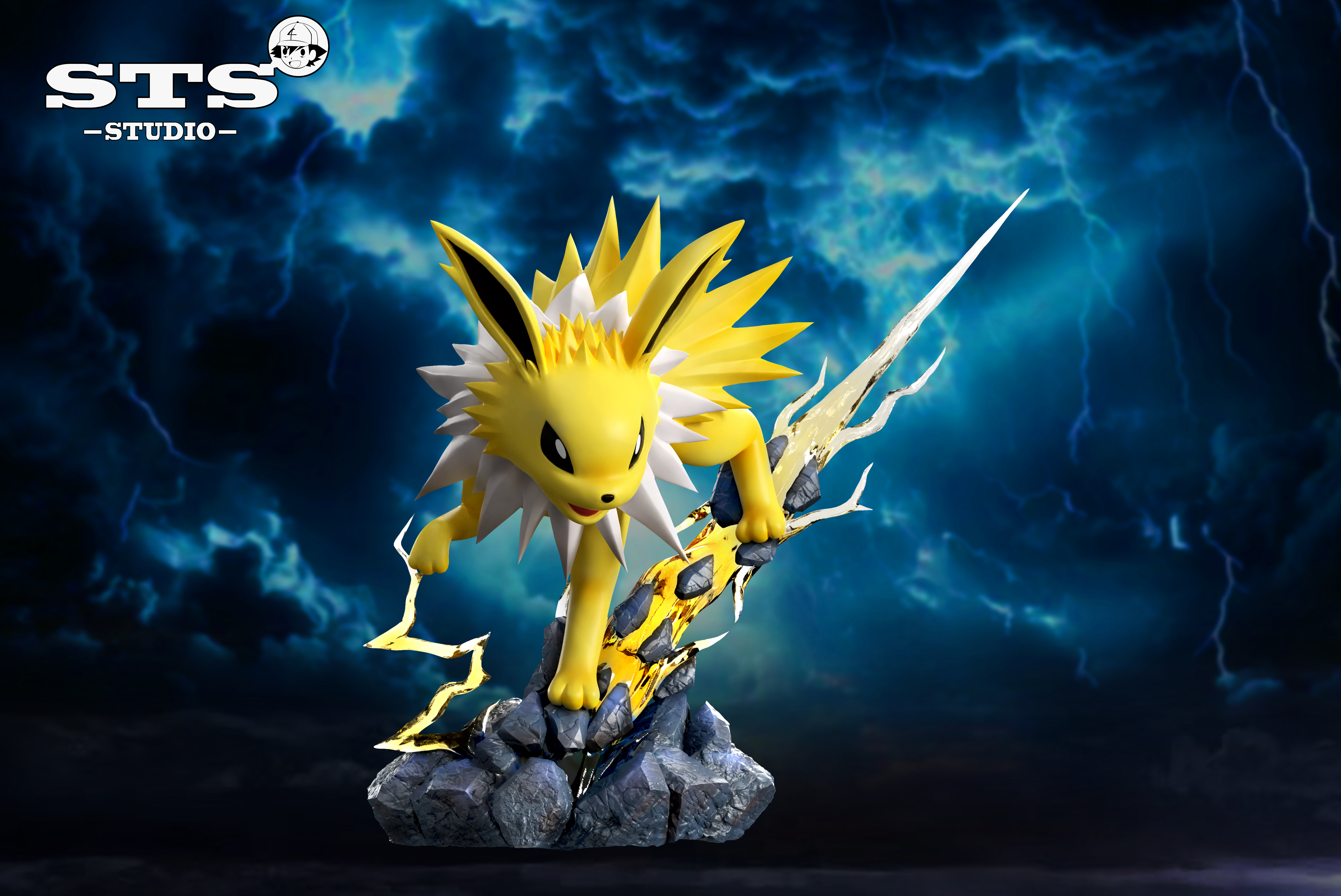 PRE-ORDER STS Studio - Pokemon world 151 illustration series Jolteon & Flareon & Vaporeon 1/20 Statue(GK)