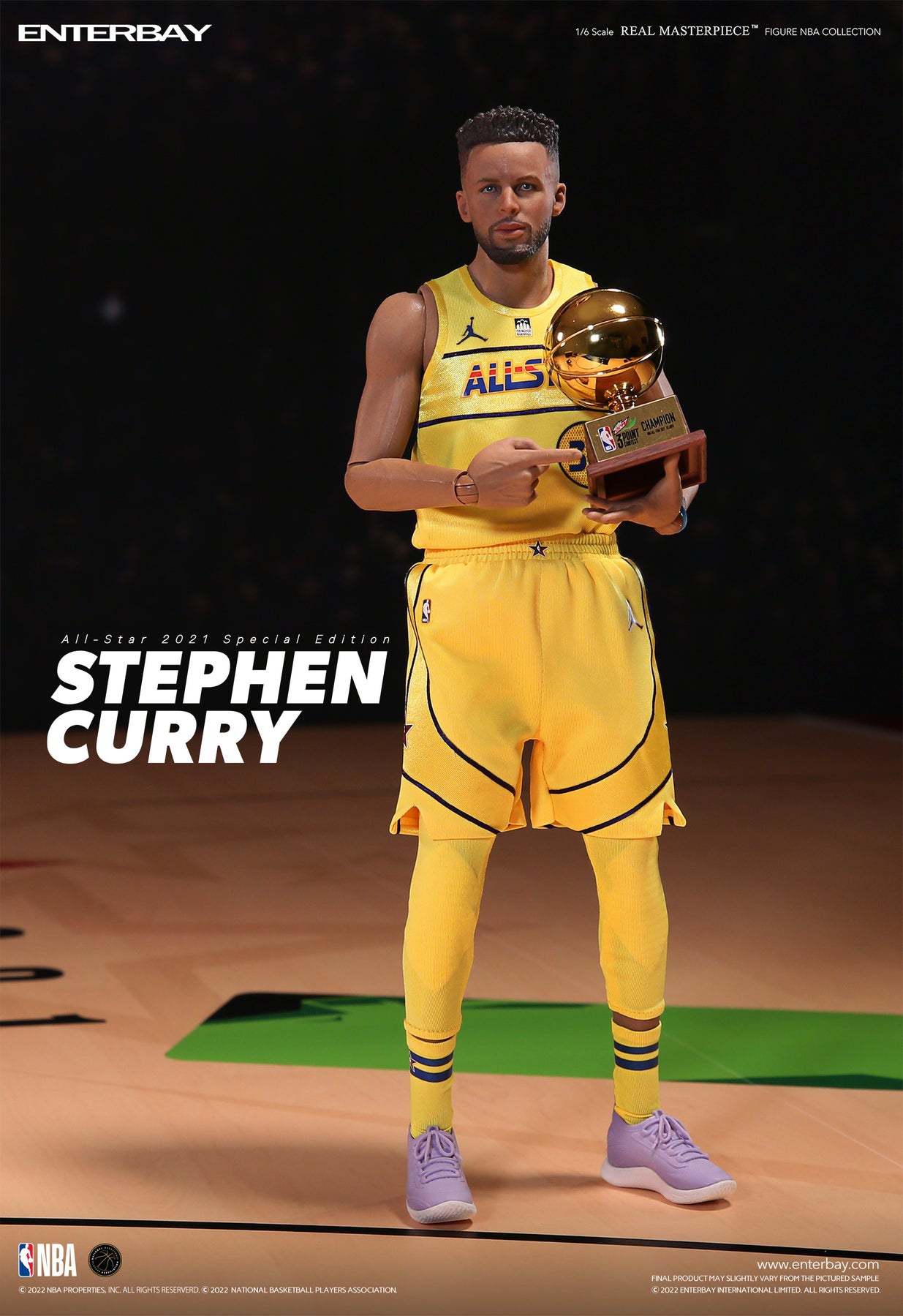PRE-ORDER ENTERBAY Studio NBA Real Masterpiece Stephen Curry (RM-1095) 1/6 Action Figure