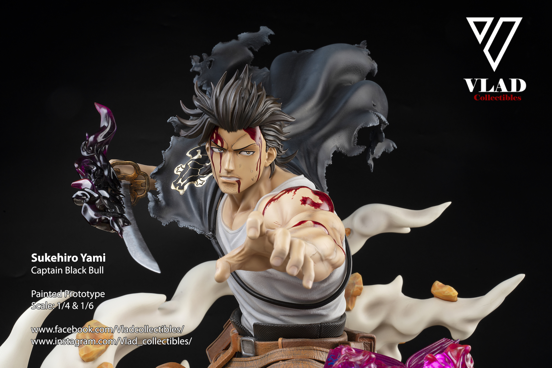 PRE-ORDER Vlad Collectibles Studio Black Clover Yami Sukehiro 1/6 & 1/4 Statue(GK)