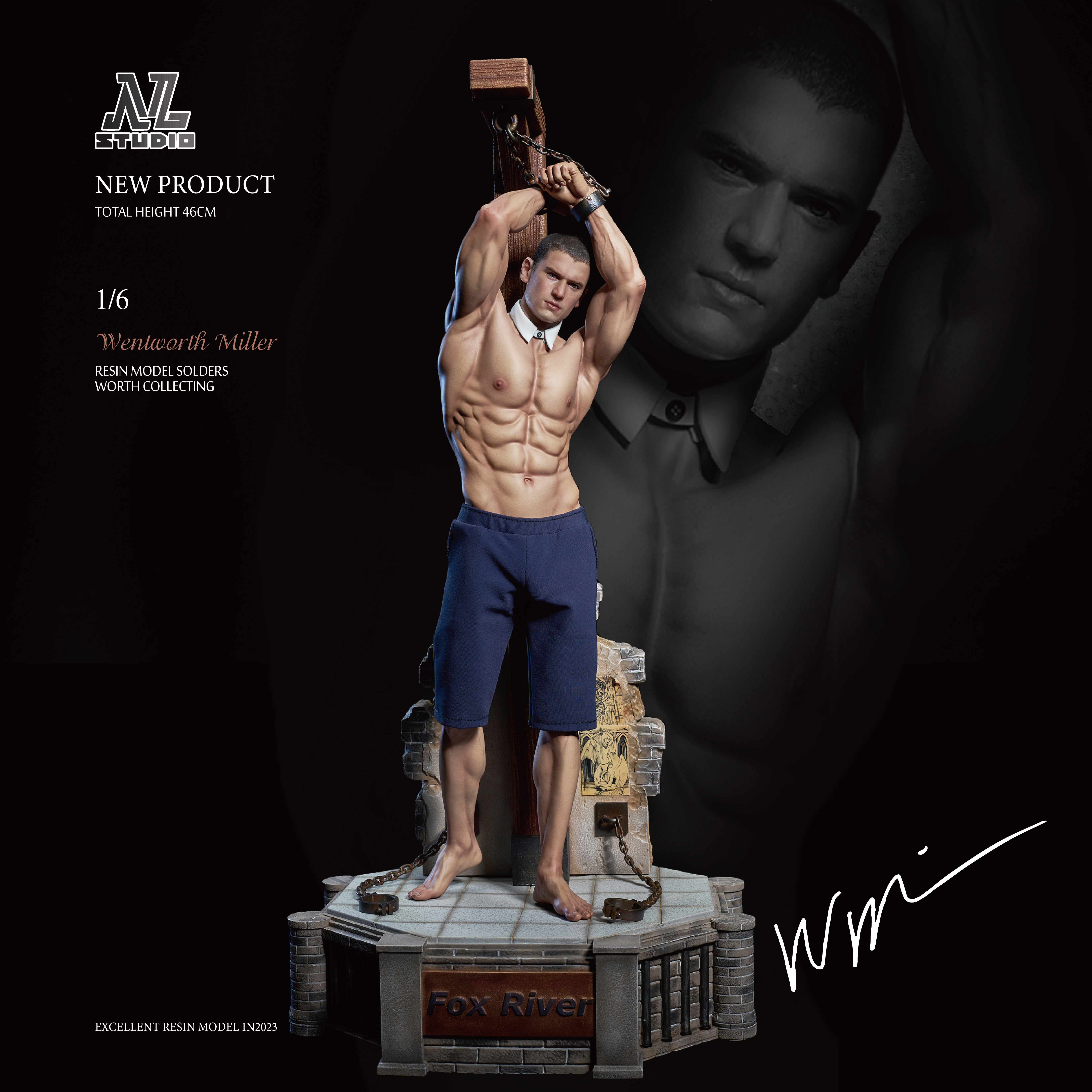 PRE-ORDER NL Studio - Prison Break - Wentworth Miller 1/6 Scale Statue(GK) (Adult 18+)