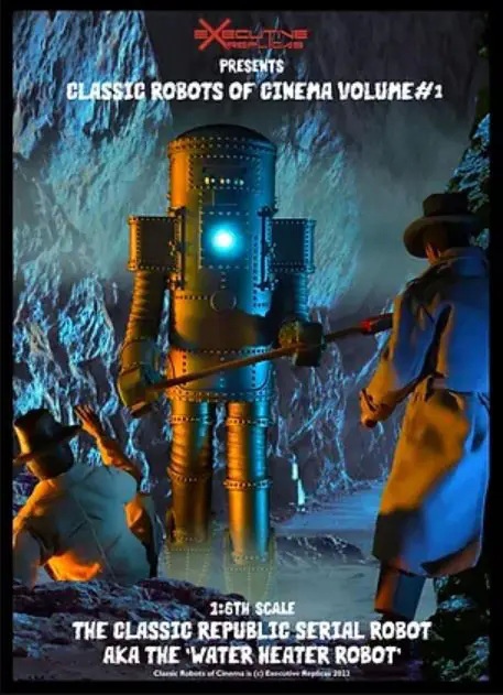 PRE-ORDER Executive Replicas The classic Republic Serial Robot Aka The Water Heater RobotERCROCV1001 & ERCROCV1002 Statue(GK)